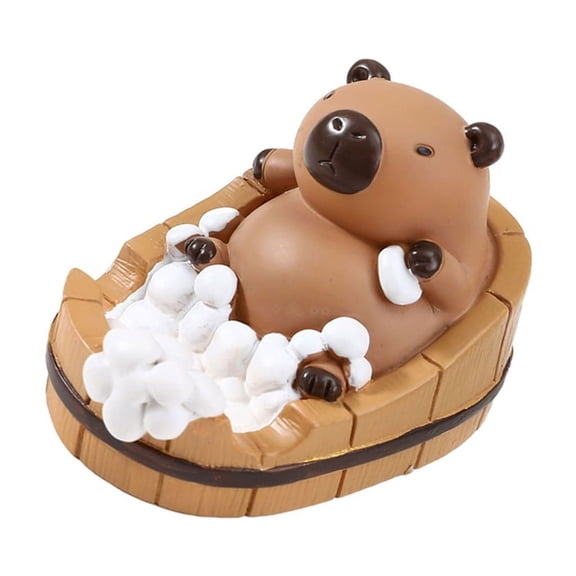 Lovely Capybara Phone Holder Mobile Phone Stand Desk Resin Ornament