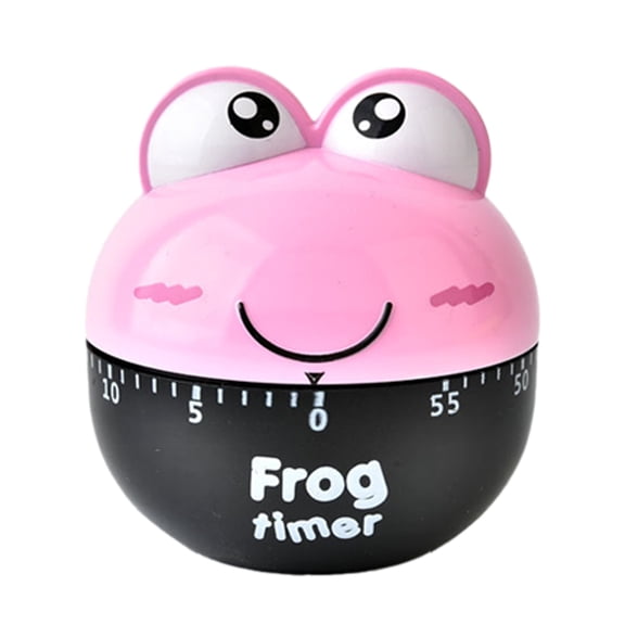 Lovely Cartoon Frog Mechanical Timers 60 Minutes Machinery Kitchen Gadget Cooking Timer Clock Loud Alarm Counters Manual Timer - Quantity:1 Piece