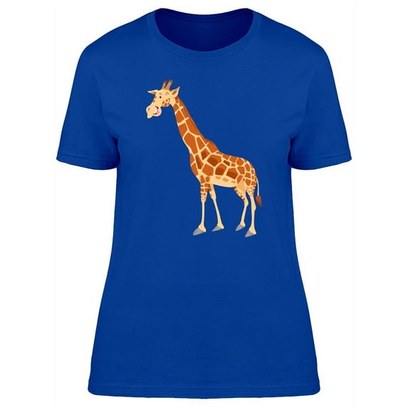 Lovely Cartoon Giraffe T-Shirt Women -Image by Shutterstock, Female Large