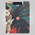 thumbnail image 1 of Lovely Cat Astronaut Planets Foldable Binder Folder Clipboard with Pen Slot Double Clips A4 Size File Storage, 1 of 8