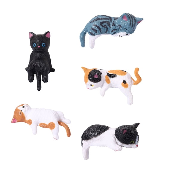 Lovely Cats Figurines Computer Monitor Decorations, Personality Car Accessories Mascots for Desk & Home Decor