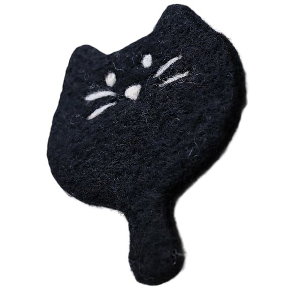 Lovely Cats Shape Felt Coasters Heat Resistant Soft Wool Materials For Hot Beverages Decorative Kitchen Accessory