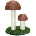thumbnail image 1 of Lovely Caves 14.2-in Mushroom Cat Scratching Post with Sisal Covered, 1 of 4
