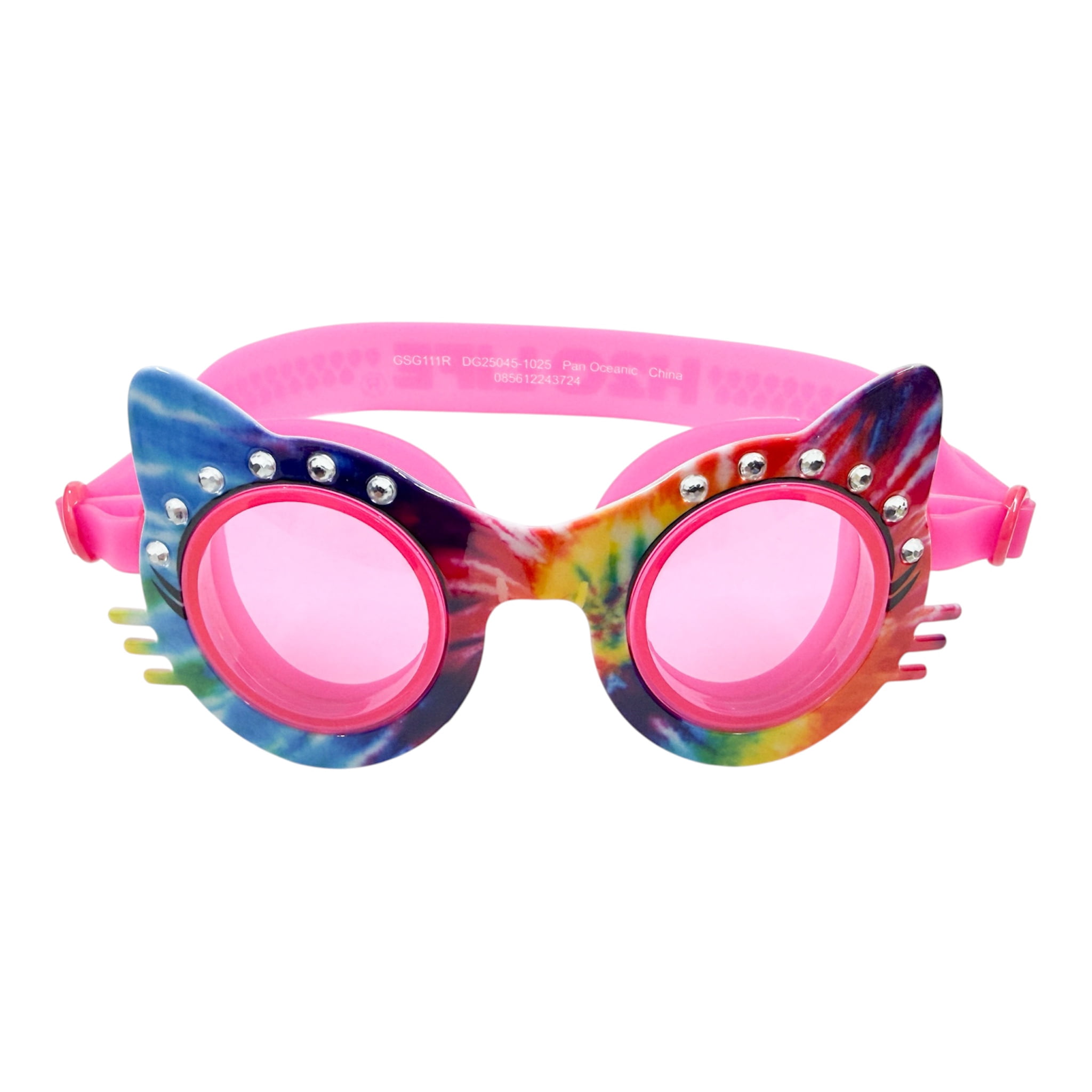 Lovely Cheetah Pink Swim Googles