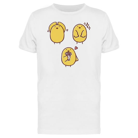 Lovely Chicken Cartoon T-Shirt Men -Image by Shutterstock, Male 4X-Large