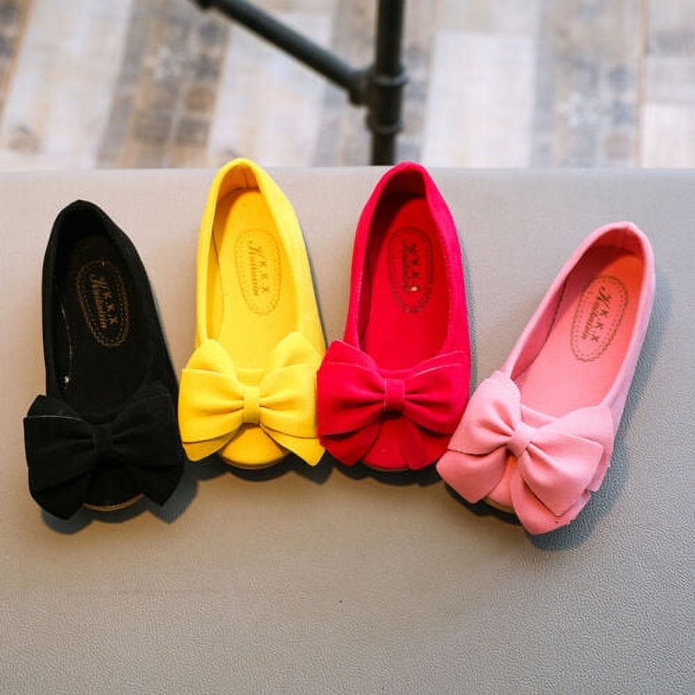 Lovely Children Kid Girls Princess Shoes Kids Girls Bow Single Shoes Dance Shoes - image 1 of 5