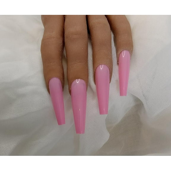 Lovely Claws Gloss Pink 2XL Press On Nail Set
