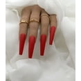 thumbnail image 1 of Lovely Claws Matte Red 2XL Press on Nail set, 1 of 4