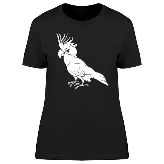 Lovely Cockatoo Cartoon T-Shirt Women -Image by Shutterstock, Female XX-Large