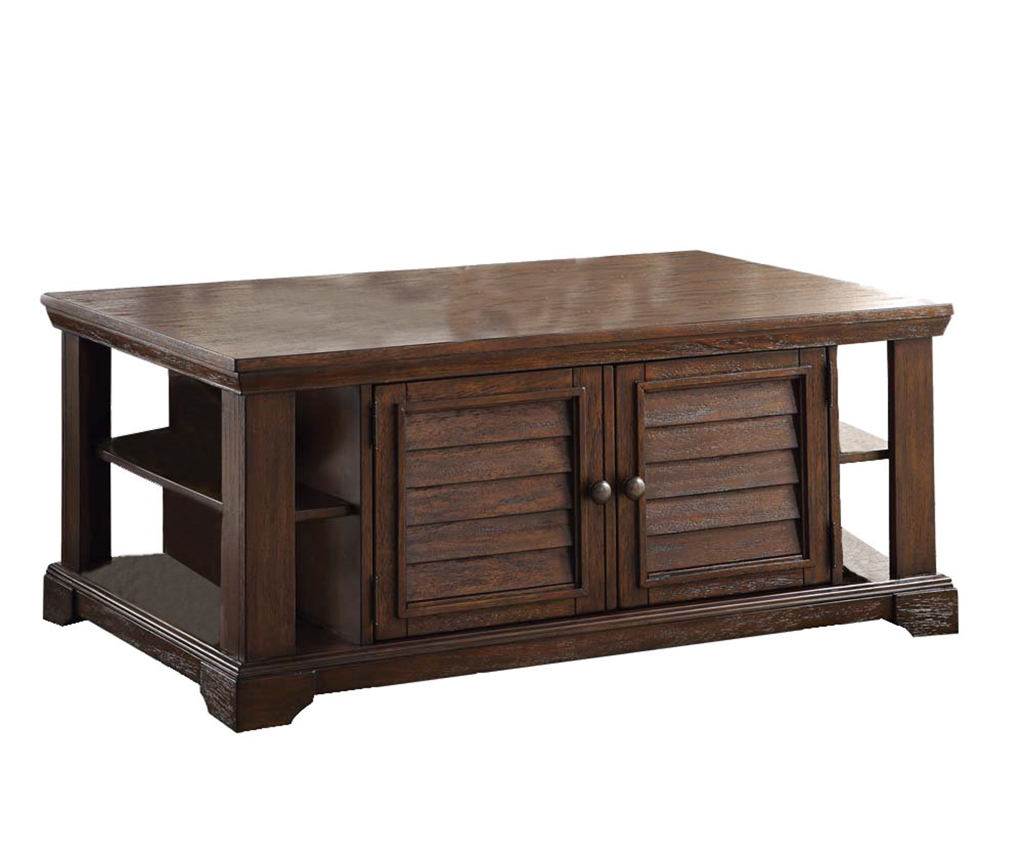 Lovely Coffee Table, Dark Oak Brown - Walmart.com