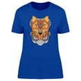 thumbnail image 1 of Lovely Colorful Ethnic Boho Wolf T-Shirt Women -Image by Shutterstock, Female XX-Large, 1 of 2