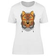thumbnail image 1 of Lovely Colorful Ethnic Boho Wolf T-Shirt Women -Image by Shutterstock, Female XX-Large, 1 of 2