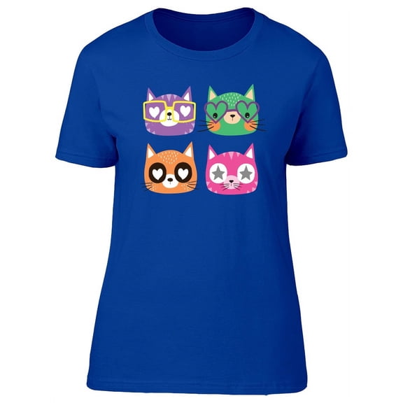Lovely Colorful Kittens T-Shirt Women -Image by Shutterstock, Female XX-Large