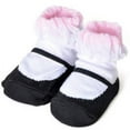 thumbnail image 1 of Lovely Cotton Summer Infant Socks, White & Black - 0-12 Months, 1 of 1