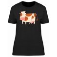 thumbnail image 1 of Lovely Cow Cartoon Tee Women's -Image by Shutterstock, 1 of 2