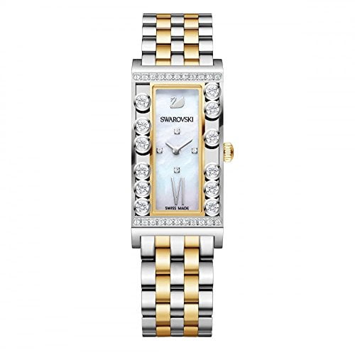 Lovely Crystals Square Yellow Gold-Tone Ladies Watch 5096689