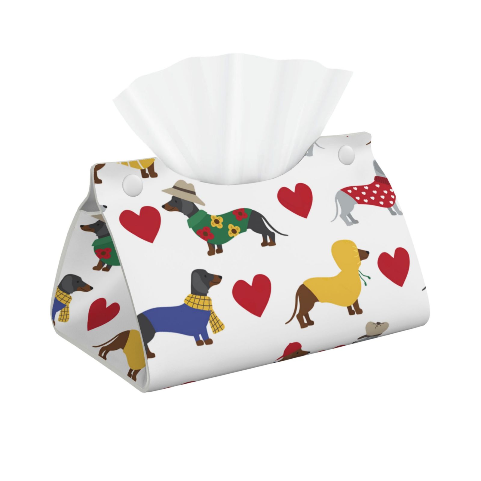 Lovely Dachshund Dog, Tissue Box Cover Tissue Box Holder Tissue