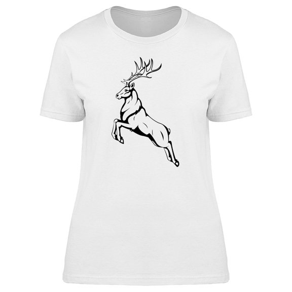 Lovely Deer Sketch T-Shirt Men -Image by Shutterstock, Male Small