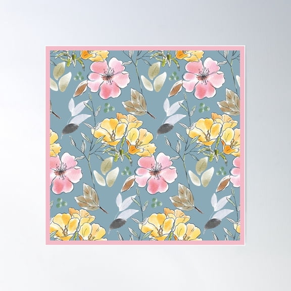 Lovely Design Pastel Poster Wall Art, Modern Wall Decor For Living Room Bedroom, 24x24 UNFRAMED