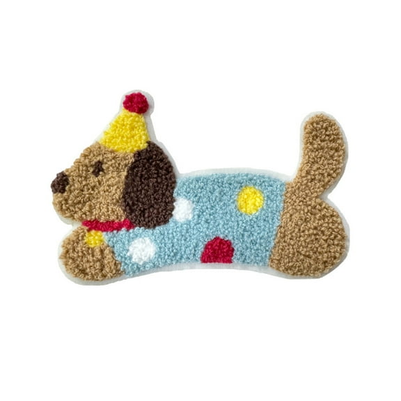 Lovely Dog Applique Handmade Craft Project Hand Sewing Patches Embroidery Shoe Shirt Patches Sewing Project Accessories