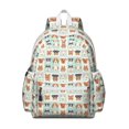 thumbnail image 1 of Lovely Dog Breeds Backpack for School,Cute School Bag,Schoolbag with Adjustable Shoulder Straps & Padded Back,13.4"x11"x4.7", 1 of 6