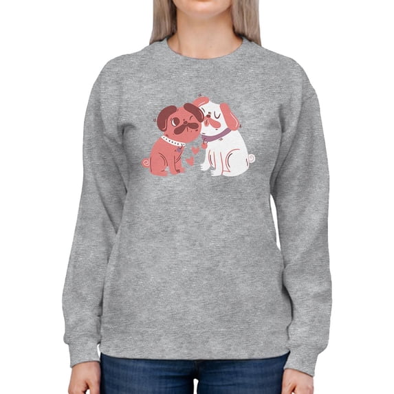 Lovely Dogs Sweatshirt Women -Smartprints Designs, Female XX-Large