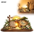 thumbnail image 1 of Lovely Easter Wooden Block, Empty Tomb Resurrection Scene Wooden Sign, He Is Risen Christian Decor, Meaningful Gift for Pastor Appreciation and Ministry, Easter Gift, 1 of 8