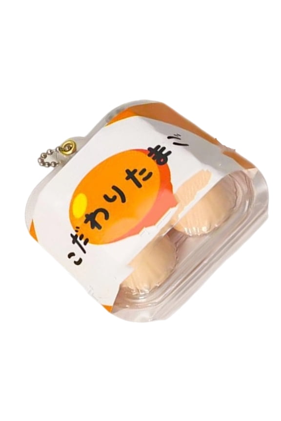 Lovely Eggs Keychain Japanese Inspired Design Compact Lightweight Resin Charm For Keys Backpacks Fashionable Gift