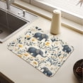 thumbnail image 1 of Lovely Elephants Drying Mat Diatomaceous Earth Super Absorbent Slip Rubber Sole Heat Resistant 230 Degrees Fahrenheit 23.6×19.7in, 1 of 11