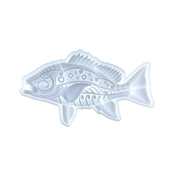 Lovely Embossed Fish Pendant Silicone Mold Door Hanging Plate Wall Decorations Crystal Epoxy Resin Mould for DIY Crafts