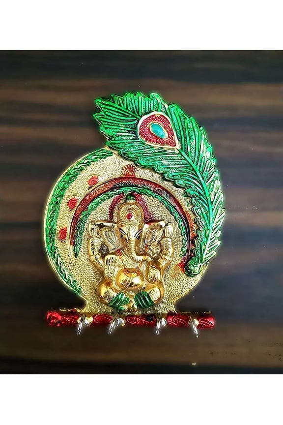 Lovely Ethnic Lord Ganesha Hanger Wall Key Holder Decorative Key Stand Gift Home