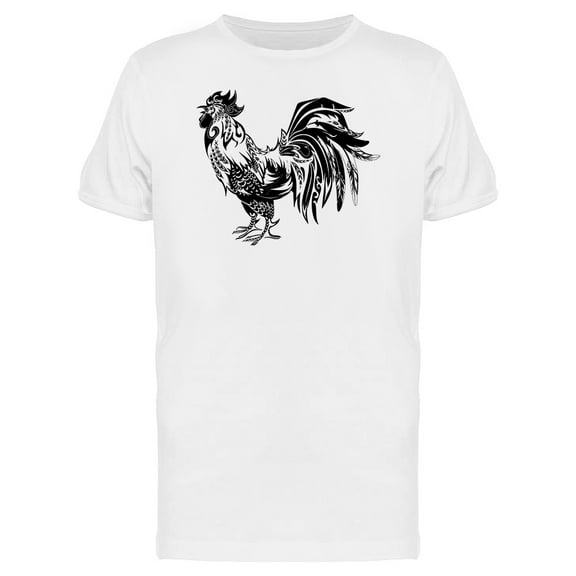 Lovely Ethnic Paisley Rooster T-Shirt Men -Image by Shutterstock, Male XX-Large
