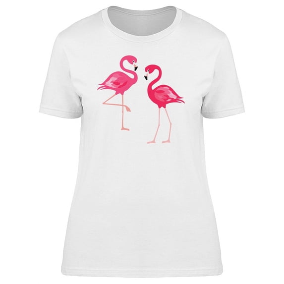Lovely Exotic Flamingos T-Shirt Women -Image by Shutterstock, Female x-Large