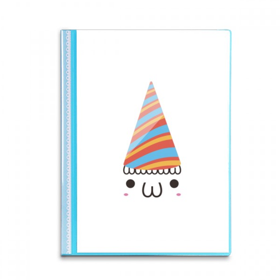 Lovely Face Festival Party Expression Book Sheet Protectors Portfolio Binder Folder