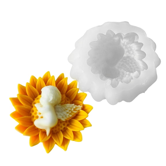 Lovely Figurine Angelic Shaped Molding Set Sturdy Silicone Fashion Accessory Portable for Children Over 3 and Adults