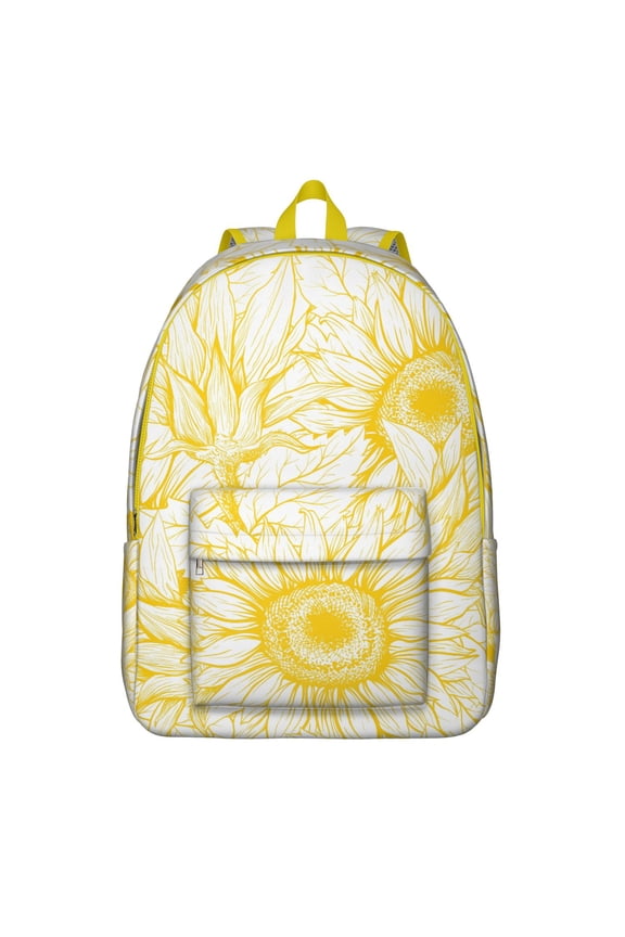 Lovely Flowers Print Backpack with Easy Organization Features, Functional Bookbag for Studies and Projects, Durable Fabric, Thank You Gift for Professors