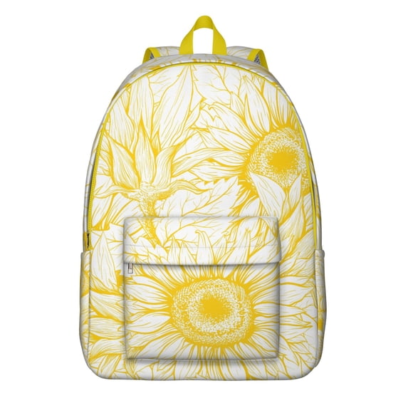 Lovely Flowers Print Backpack with Easy Organization Features, Functional Bookbag for Studies and Projects, Durable Fabric, Thank You Gift for Professors