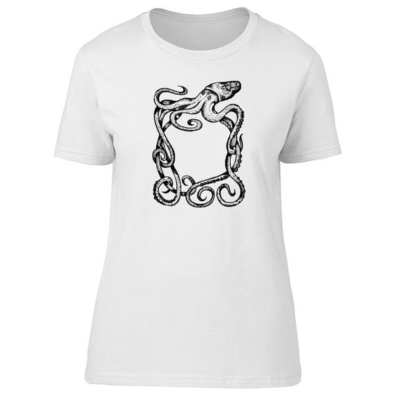 Lovely Giant Squid Sketch T-Shirt Men -Image by Shutterstock, Male 3X-Large