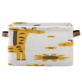 thumbnail image 1 of Lovely Giraffes Sunflowers Leaves Square Storage Bins with Handles Collapsible Containing Box 1 Pack, 1 of 9