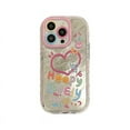 Lovely Girl Heart Mirror Phone Case For iPhone 11 12 13 14 15 Pro Max