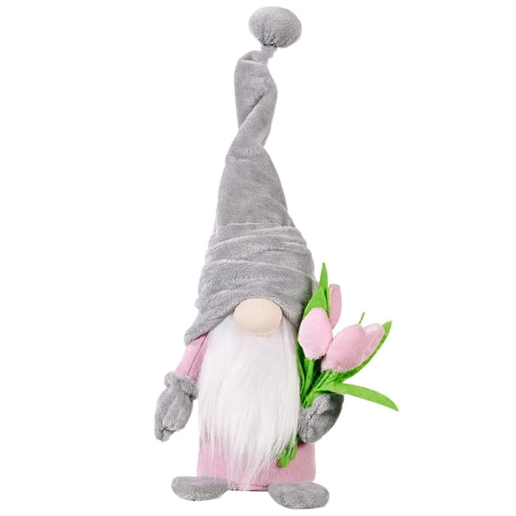 FOLOYORI Festive Atmosphere Gnomes Plush Toys Grey Cloth 1Set 14.6X3.1in