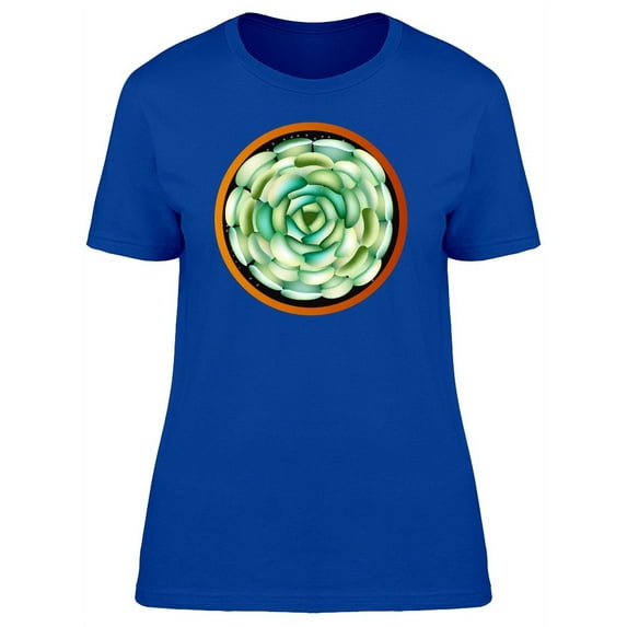 Lovely Green Succulent T-Shirt Women -Image by Shutterstock, Female XX-Large