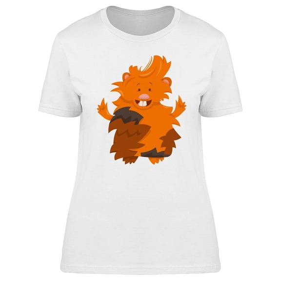 Lovely Guinea Pig Cartoon T-Shirt Women -Image by Shutterstock, Female Medium