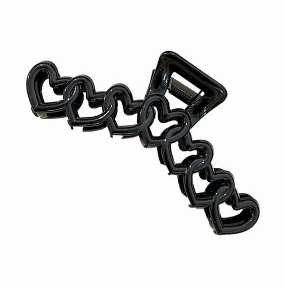 Lovely Hair Claw Heart Shape Hair Clip for Woman Camping Ponytail Hair Delicate Jaw Clip for Girl Makeup Skincare