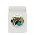 thumbnail image 1 of Lovely Head Raccoon Animal Expression Desk Pencil Holder Cup Pen Organizer, 1 of 4