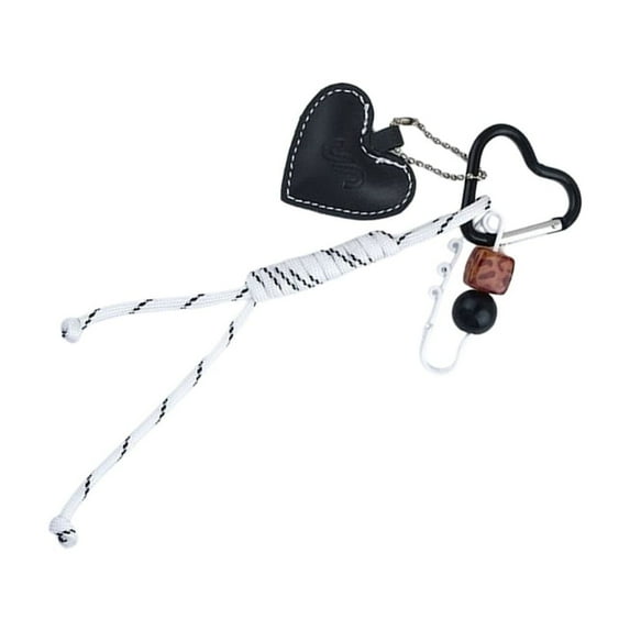 Lovely Heart Keychain Braided Rope Keyring Car Key Chain Pendant Ornaments
