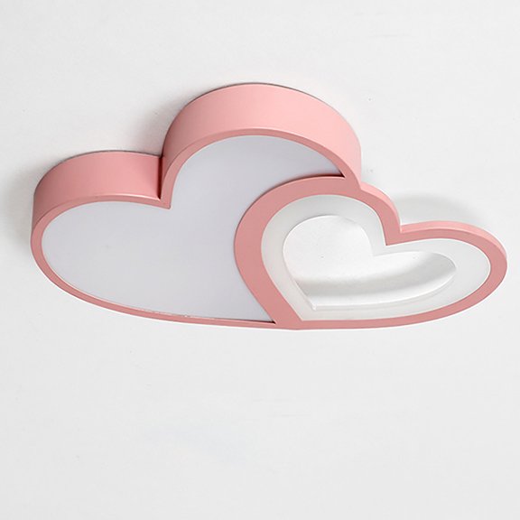 Lovely Heart-shaped Ceiling Lamp, LED Light Source (Included), for the Living Room, Dining Room, Bedroom, Study, Kitchen