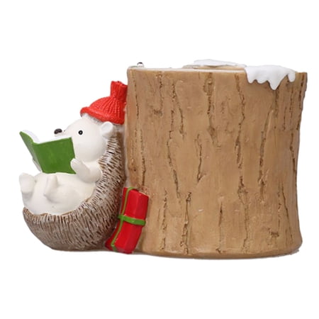 Lovely Hedgehog Statue Plant Pot, Cactus Plant Pot, Flower Pot, Perfect for Desk Decor Gift Idea C