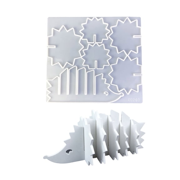 Lovely Hedgehog Sturdy Silicone Mould for Crafting Customes Drink Coasters
