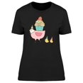 thumbnail image 1 of Lovely Hen And Chickens Birthday T-Shirt Women -Image by Shutterstock, Female Medium, 1 of 2